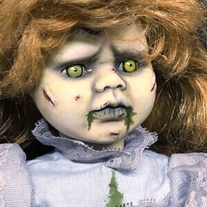 OOAK Creepy Odd 16” Regan MacNeil Exorcist Artist Fan Art Horror Gory Doll Demon